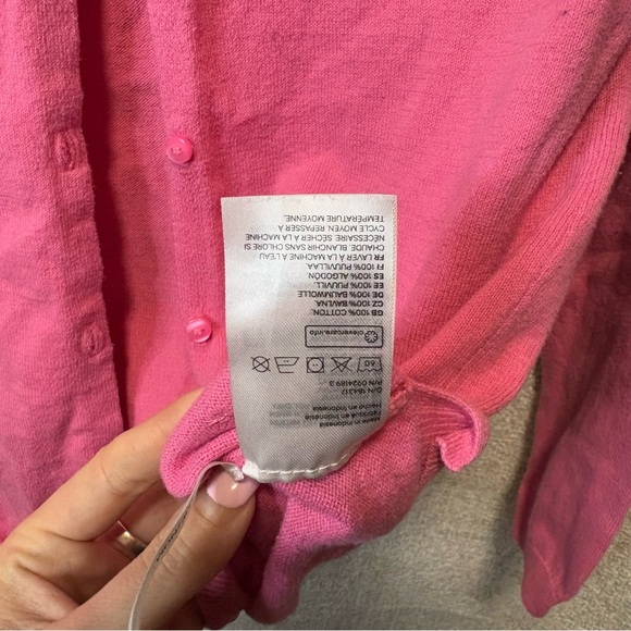 Pink Button-Up Cardigan - Picture 9 of 11